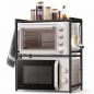 Preview: DanDiBo Adjustable Microwave Shelf 3-Tier 40-64 cm Microwave Stand 96614 Freestanding Microwave Rack Kitchen Shelf