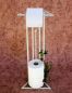 Preview: Uniquely designed toilet roll stand LUXX White Toilet paper holder Toilet roll stand