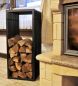 Preview: Firewood rack D-style firewood rack 100 cm wood basket firewood holder wood rack