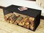 Preview: Firewood rack Bench D-Stil 100cm Shelf for firewood Basket for firewood Firewood holder