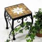 Preview: DanDiBo Flower Stool Mosaic Square 21 cm Flower Stand 12015 Side Table Plant Stand Mosaic Table Small