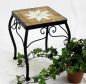 Preview: DanDiBo Flower Stool Mosaic Square 28 cm Flower Stand 12015 Side Table Plant Stand Mosaic Table Small