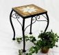 Preview: DanDiBo Flower Stool Mosaic Angular 38 cm Flower Stand 12015 Side Table Plant Stand Mosaic Table Small