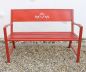 Preview: Bench "Passion Garden" bench red 121496 Seat 120cm metalll Iron Flower bench Garden