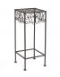 Preview: DanDiBo Flower Stool Metal Brown Square 50 cm Flower Stand 140127-S Side Table Plant Stand Flower Column