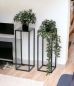 Preview: 2x DanDiBo Blumenhocker Metall Schwarz 50 cm Blumenständer 96315 S Beistelltisch Blumensäule Modern Pflanzenständer Pflanzenhocker