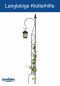 Preview: DanDiBo climbing support garden metal with 1 holder black trellis for climbing plants 145 cm climbing support with hooks