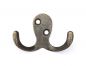 Preview: 6x Wandhaken Kleiderhaken 4,2 cm aus Metall Messing Haken Garderobenhaken