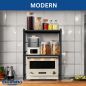 Preview: DanDiBo Adjustable Microwave Shelf 3-Tier 40-64 cm Microwave Stand 96614 Freestanding Microwave Rack Kitchen Shelf