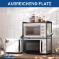 Preview: DanDiBo Adjustable Microwave Shelf 3-Tier 40-64 cm Microwave Stand 96614 Freestanding Microwave Rack Kitchen Shelf