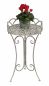 Preview: DanDiBo Beistelltisch Metall Rund Garten Grau Antik 96113 Tisch H-70cm D-40 cm Gartentisch Bistrotisch Bartisch