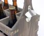 Preview: DanDiBo Bierträger aus Holz mit Öffner 93860 Flaschenträger Flaschenöffner Flaschenkorb Männerhandtasche Männergeschenke