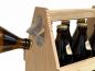 Preview: DanDiBo bottle carrier 6 bottles wooden beer carrier with bottle opener 93945 men's handbag