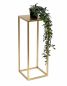 Preview: DanDiBo Blumenhocker Metall Gold Eckig 60 cm Blumenständer Beistelltisch 96506 M Blumensäule Modern Pflanzenständer Pflanzenhocker