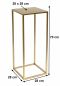 Preview: DanDiBo Flower Stool Metal Gold Angular 70 cm Flower Stand Side Table 96506 L Flower Column Modern Plant Stand Plant Stool