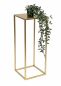 Preview: DanDiBo Flower Stool Metal Gold Angular 70 cm Flower Stand Side Table 96506 L Flower Column Modern Plant Stand Plant Stool