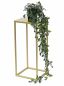 Preview: DanDiBo Flower Stool Metal Gold Angular S 42 cm Flower Stand Side Table 96406 Flower Column Modern Plant Stand Plant Stool