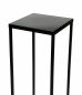 Preview: DanDiBo Blumenhocker Metall Schwarz 70 cm Eckig Blumenständer Beistelltisch FRA-005 Blumensäule Modern Pflanzenständer Pflanzenhocker