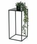 Preview: DanDiBo Blumenhocker Metall Schwarz Eckig 50 cm Blumenständer Beistelltisch 96312 S Blumensäule Modern Pflanzenständer Pflanzenhocker