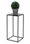 Preview: DanDiBo Blumenhocker Metall Schwarz Eckig 50 cm Blumenständer Beistelltisch 96312 S Blumensäule Modern Pflanzenständer Pflanzenhocker