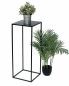 Preview: DanDiBo Blumenhocker Metall Schwarz Eckig 70 cm Blumenständer Beistelltisch 96315 L Blumensäule Modern Pflanzenständer Pflanzenhocker