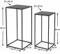 Preview: DanDiBo Flower Stool Metal Black Square Flower Stand Side Table 96312 Set of 2 Flower Column Modern Plant Stand Plant Stool