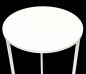 Preview: DanDiBo Flower Stool Metal White Round 70 cm Flower Stand Side Table 96483 L Flower Column Modern Plant Stand Plant Stool