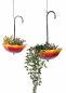 Preview: DanDiBo hanging basket metal hanging basket with pot indoor outdoor umbrella hanging plants set of 2 96258 plant hanger flower hanger pot hanger flowers