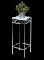 Preview: DanDiBo Flower Stool White Metal Angular 60 cm Flower Stand 96314 M Side Table Flower Column Modern Plant Stand Plant Stool