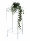 Preview: DanDiBo Blumenhocker Weiß Metall Eckig 70 cm Blumenständer 96314 L Beistelltisch Blumensäule Modern Pflanzenständer Pflanzenhocker