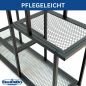 Preview: DanDiBo Blumenregal indoor Metall Schwarz 4 Ebenen 96579 Blumentreppe Modern Pflanzentreppe Design Pflanzenregal