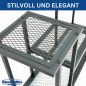 Preview: DanDiBo Blumenregal indoor Metall Schwarz 4 Ebenen 96579 Blumentreppe Modern Pflanzentreppe Design Pflanzenregal