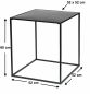 Preview: DanDiBo Coffee Table Black Metal L Side Table Living Room 96252 Table Side Table 52 cm Sofa Table Kitchen Table Modern