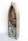 Preview: Regal Boot Bootsform Holz Massiv Antik MR16 Maritim Badregal Badschrank Braun Regal