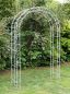 Preview: DanDiBo Galvanised rose arch Width 140 cm Round arch Hot-dip galvanised Weatherproof Solid solid iron climbing support