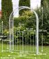 Preview: DanDiBo Rose arch Galvanised Solid with gate Door 140 cm Archway 96517 Weatherproof Round arch Solid iron climbing aid Garden arch Hot-dip galvanised