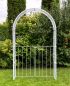 Preview: DanDiBo Rose arch Galvanised Solid with gate Door 140 cm Archway 96517 Weatherproof Round arch Solid iron climbing aid Garden arch Hot-dip galvanised