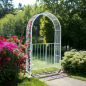 Preview: DanDiBo Rose arch Galvanised Solid with gate Door 140 cm Archway 96517 Weatherproof Round arch Solid iron climbing aid Garden arch Hot-dip galvanised