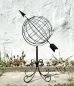 Preview: DanDiBo Sundial Garden Metal Globe 101806 Modern Standing Wrought Iron Sundial 72 cm Garden Clock Garden Decoration