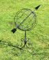 Preview: DanDiBo Sundial Garden Metal Globe 101806 Modern Standing Wrought Iron Sundial 72 cm Garden Clock Garden Decoration