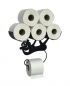 Preview: DanDiBo Toilet roll holder Black Matt Wall Metal Monkey Toilet roll holder Toilet roll holder Toilet roll holder Replacement roll holder