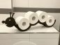Preview: DanDiBo Toilettenpapierhalter Holz Schwarz Raupe Klopapierhalter Wand WC Rollenhalter Ersatzrollenhalter