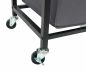 Preview: DanDiBo Laundry basket 2 compartments with shelves Black metal 96501 Laundry collector Laundry trolley with wheels Laundry box Laundry basket Laundry bag Modern