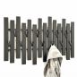 Preview: DanDiBo Wall Coat Rack Black Metal Modern 96637 Coat Rack Wall with Hooks, Coat Rail, Hook Rail, Coat Hooks