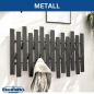 Preview: DanDiBo Wall Coat Rack Black Metal Modern 96637 Coat Rack Wall with Hooks, Coat Rail, Hook Rail, Coat Hooks