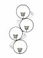 Preview: DanDiBo wall tealight holder metal black round wall candle holder 60 cm tealight holder wall tealight sconce wrought iron