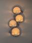 Preview: DanDiBo wall tealight holder metal black round wall candle holder 60 cm tealight holder wall tealight sconce wrought iron