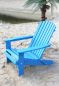 Preview: DanDiBo Strandstuhl Sonnenstuhl aus Holz Blau Gartenstuhl klappbar Adirondack Chair Deckchair