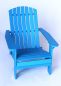 Preview: DanDiBo Strandstuhl Sonnenstuhl aus Holz Blau Gartenstuhl klappbar Adirondack Chair Deckchair