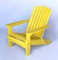 Preview: DanDiBo Strandstuhl Sonnenstuhl aus Holz Gelb Gartenstuhl klappbar Adirondack Chair Deckchair